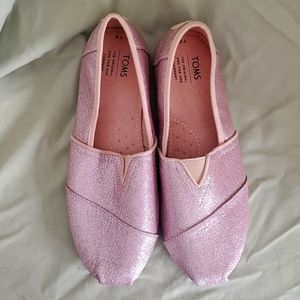Toms Youth Alpargata Pink Glitter